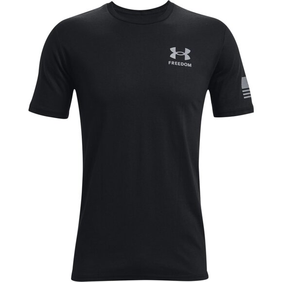 Under Armour Men's UA Freedom T-Shirt XL Loose fit Short Sleeve Black NWT - Picture 1 of 2